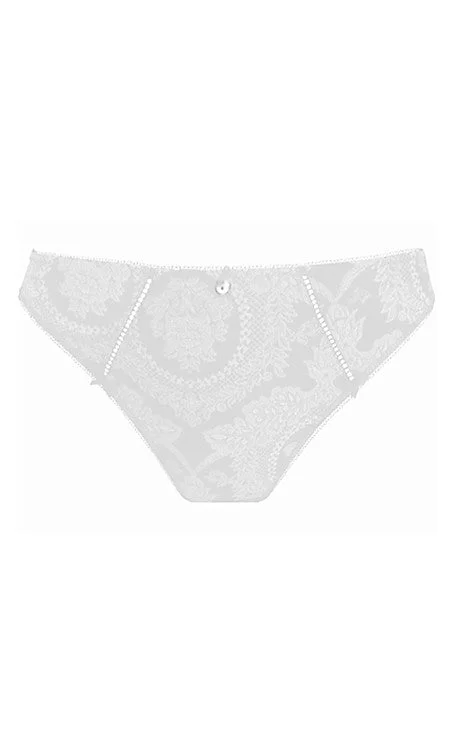 Women's bras made of soft cotton fabricEmpreinte Lilly Rose Thong in White