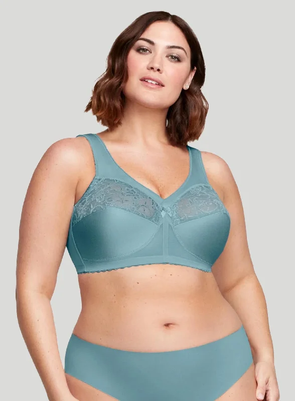 Women's bras with wide shoulder straps for supportGlamorise: Magic Lift Full Figure Support Bra Glacier Women's bras with wide shoulder straps for supportGlamorise: Magic Lift Full Figure Support Bra Glacier