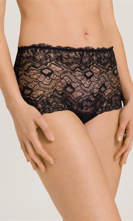 Women's bras made of breathable meshHanro Solene Lace Short Black