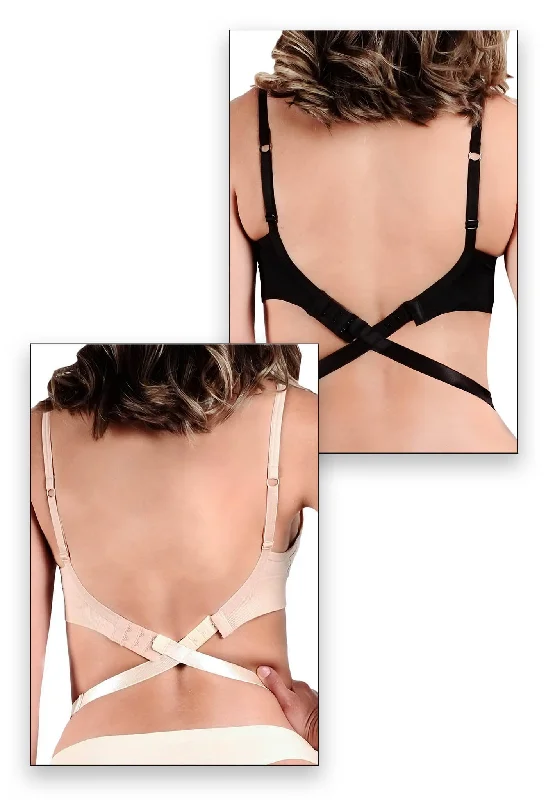 Women's pastel - colored bras for a soft lookLow Back Bra Extender 2 Pack