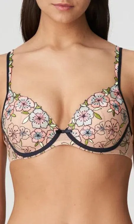 Women's balconette bras with lace trimMarie Jo Raia Plunge Bra