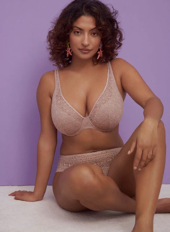 Women's bras crafted from stretchy spandexPrimaDonna Twist: Epirus Half Padded Plunge Underwired Bra Bois De Rose Women's bras crafted from stretchy spandexPrimaDonna Twist: Epirus Half Padded Plunge Underwired Bra Bois De Rose