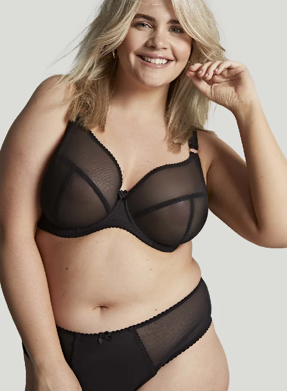 Women's push - up bras for enhanced cleavageSculptresse: Liberty Plunge Bra Black