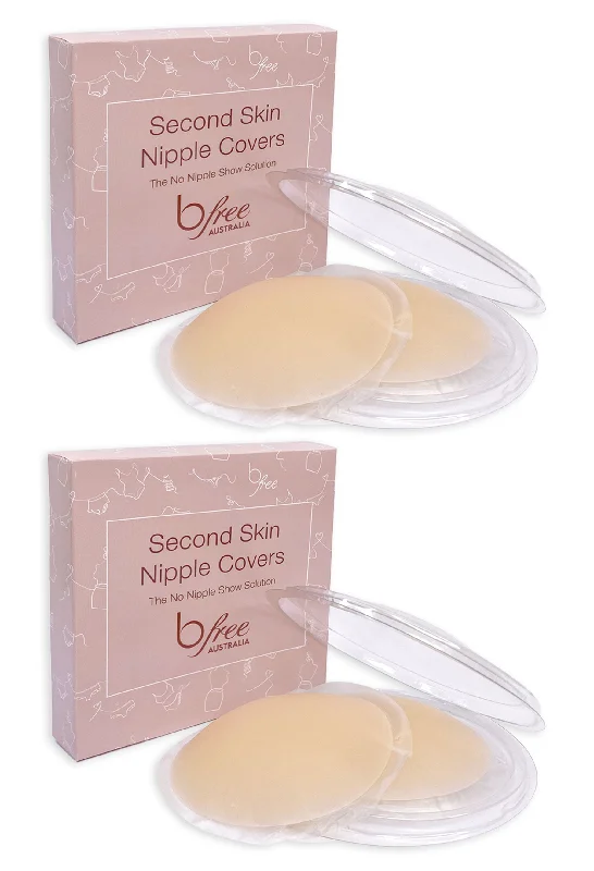 Women's floral - patterned brasSecond Skin Adhesive Nipple Covers - 2 Pack