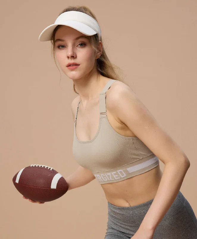 anti - chafing women sport bra for comfort during exerciseEnergized Bohemian Explorer Seamless Wide Strap Sports Bra