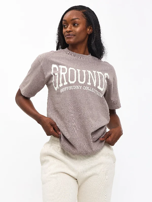 colorful women sport bra for a stylish lookGrounds Tee - Grit