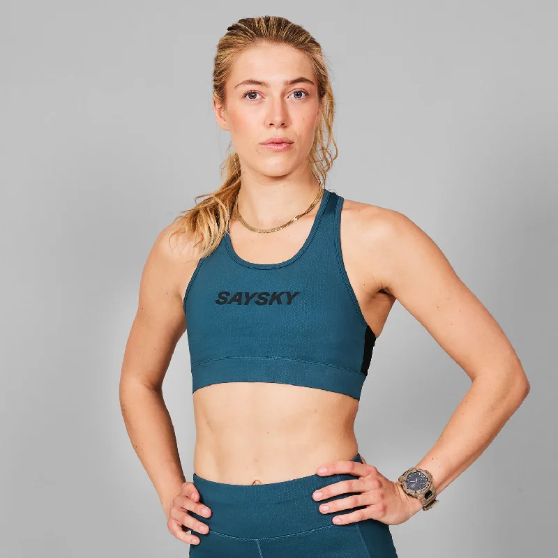 low impact women sport bra for yogaLogo Combat Sports Bra