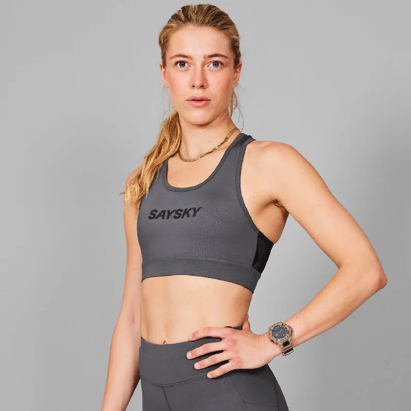 adjustable strap women sport bra for a perfect fitLogo Combat Sports Bra
