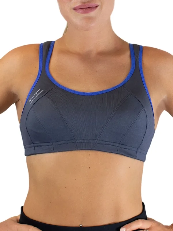 compression women sport bra for muscle supportActive Multi Support Sports Bra - Dark Grey