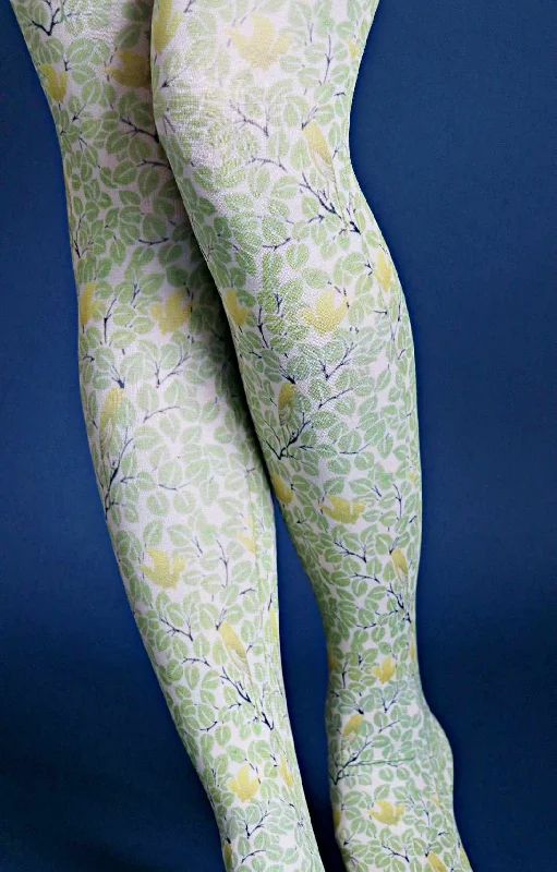 Bird in The Forest By William Morris Printed Art Tights