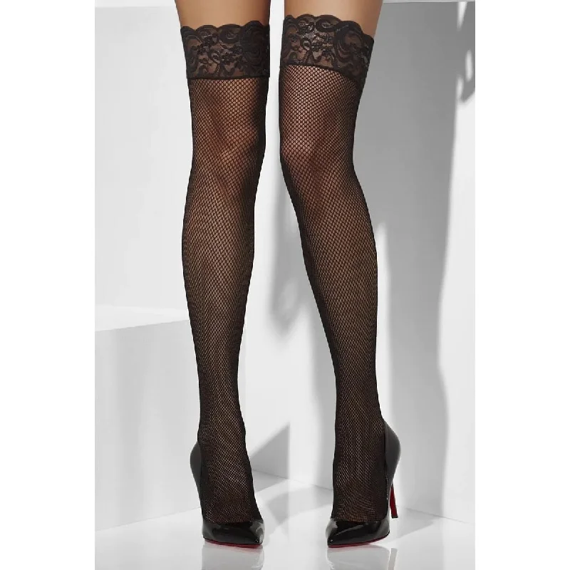 Black Lace Tops Fishnet Hold Ups