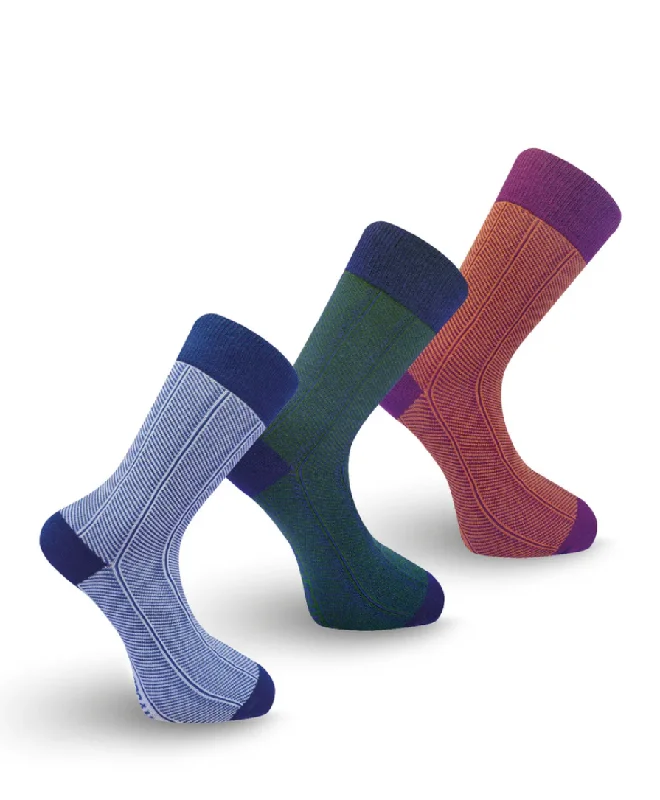 Komodo - Herringbone gift box (x3 pairs)