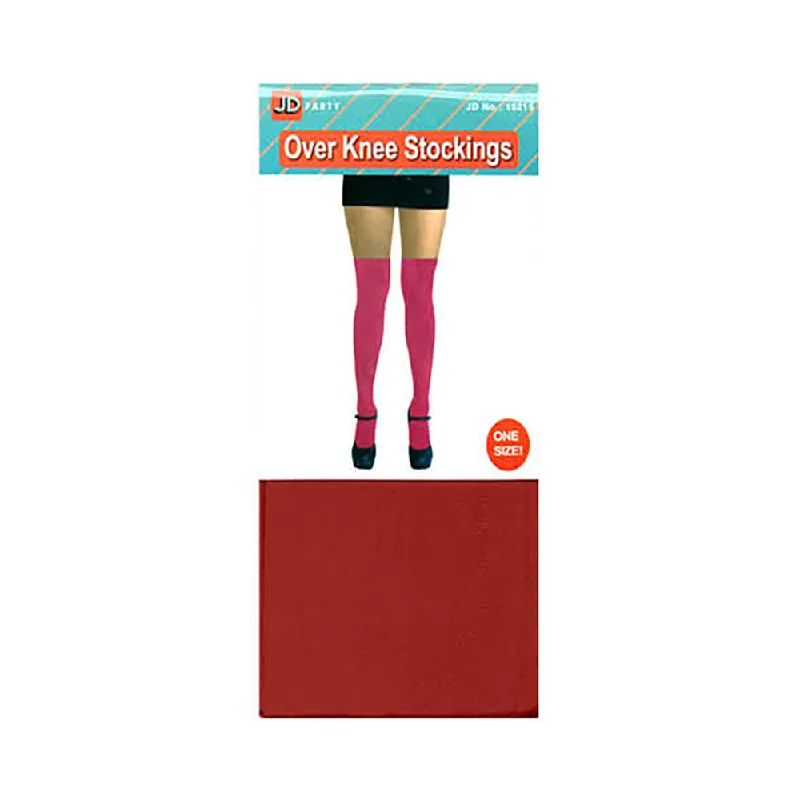 Over Knee Stockings - Red