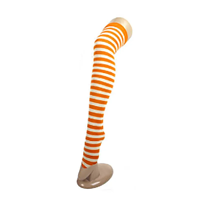 Over The Knee Stockings Orange with White