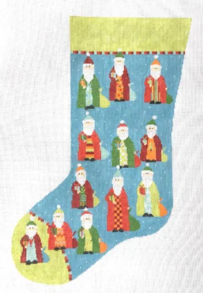 P-CH-009 Santa Stocking Bright