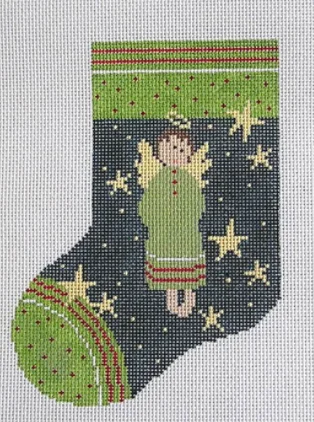 P-CH-SS-002 Robin Stripe Angel Small Sock