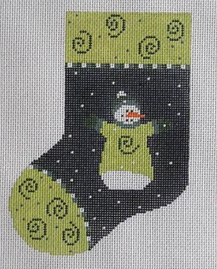 P-CH-SS-004 Cole Swirl Snowman Small Sock