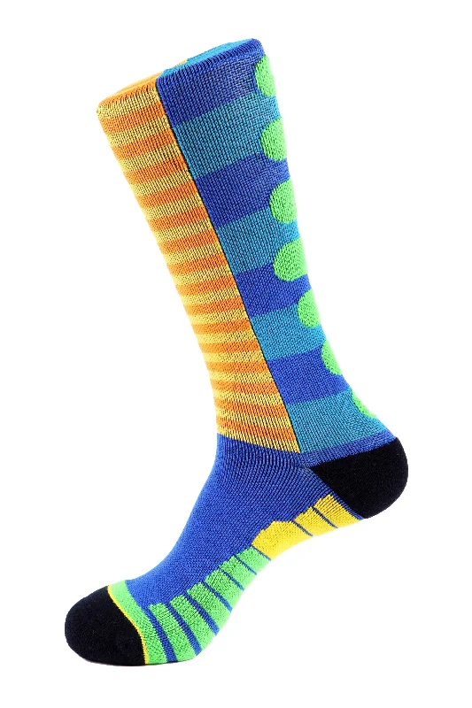 Lane Stripe Athletic Socks