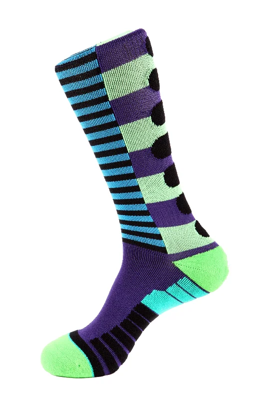 Lane Stripe Athletic Socks