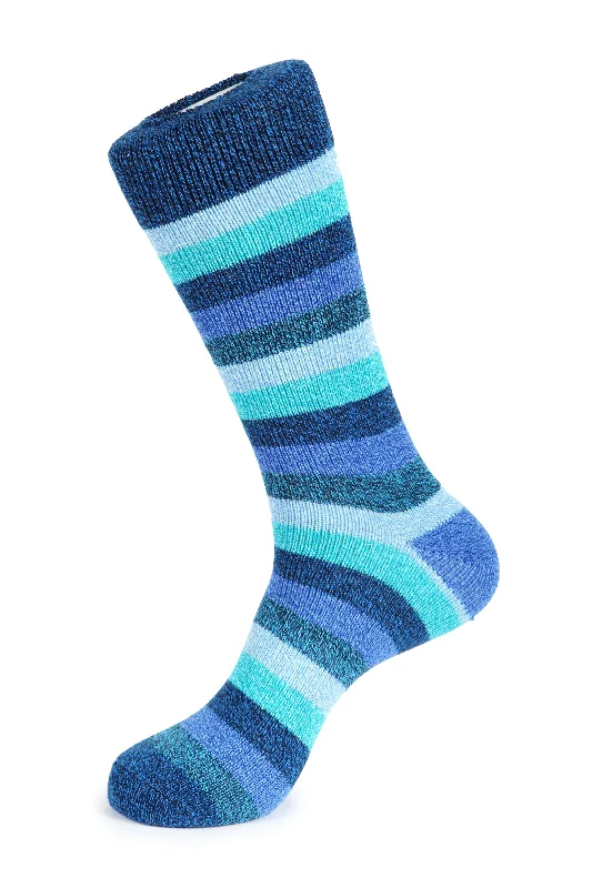 Thick Basic Stripe Boot Sock