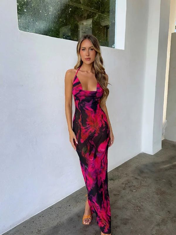 Metallic maxi dresses for a glamorous New Year's Eve partyABELLA MAXI DRESS POMPEII