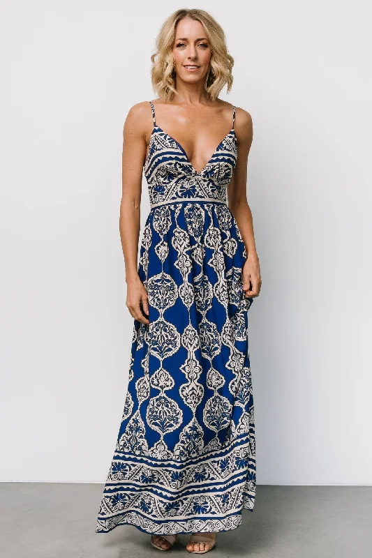 Maxi dresses with a criss - cross back for a flirty and unique detailDavinah V Neck Maxi Dress | Blue Print Maxi dresses with a criss - cross back for a flirty and unique detailDavinah V Neck Maxi Dress | Blue Print