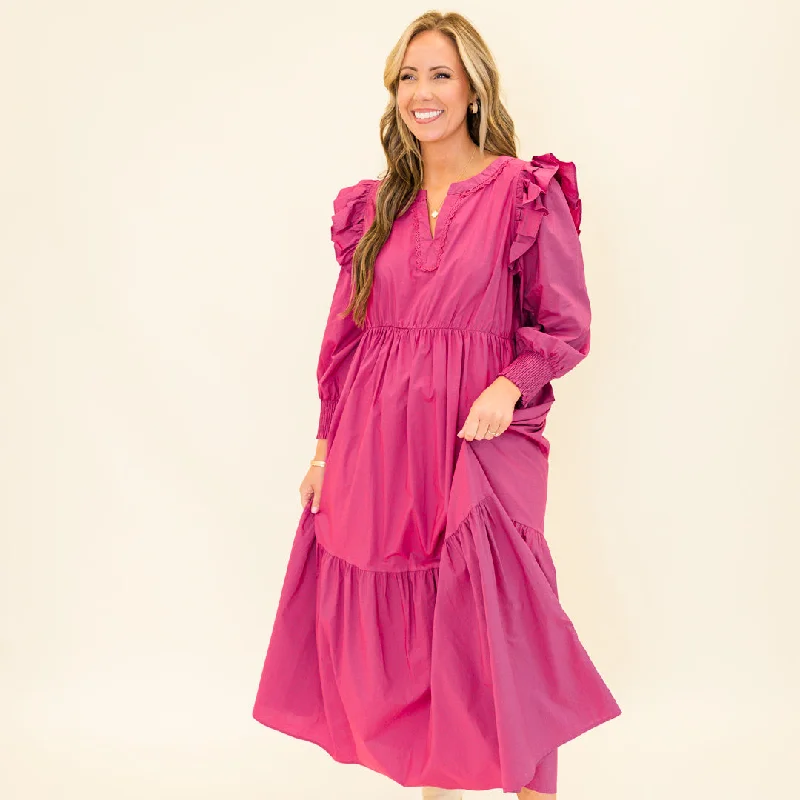 Maxi dresses with bow accents at the waist for a sweet appearanceJourney Of Us Maxi Dress, Pink Maxi dresses with bow accents at the waist for a sweet appearanceJourney Of Us Maxi Dress, Pink