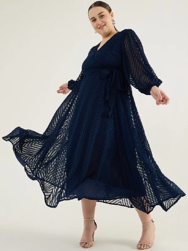 Maxi dresses with tassel accents for a fun and lively touchNavy Chevron Dobby Wrap Maxi Dress Maxi dresses with tassel accents for a fun and lively touchNavy Chevron Dobby Wrap Maxi Dress