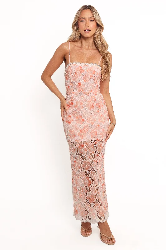 Polyester maxi dresses for easy - care and durabilityNovie Maxi Dress - Floral