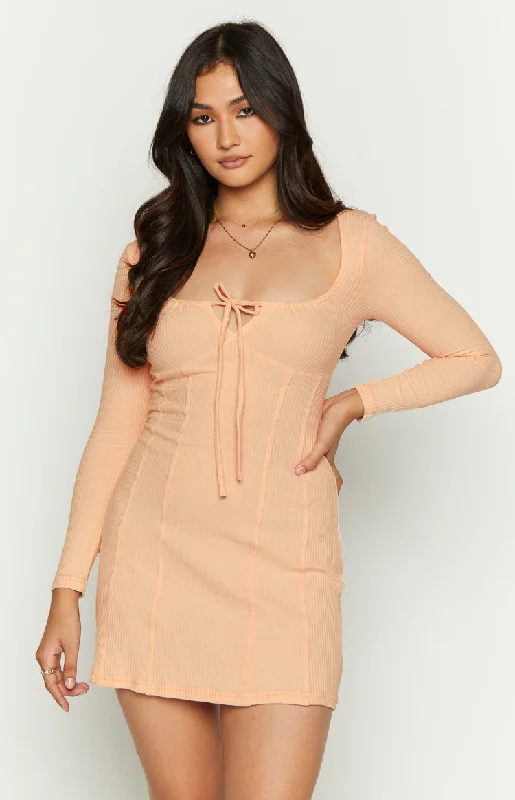 Mini dresses with criss - cross backs for a flirty lookEliana Beige Mini Party Dress Mini dresses with criss - cross backs for a flirty lookEliana Beige Mini Party Dress