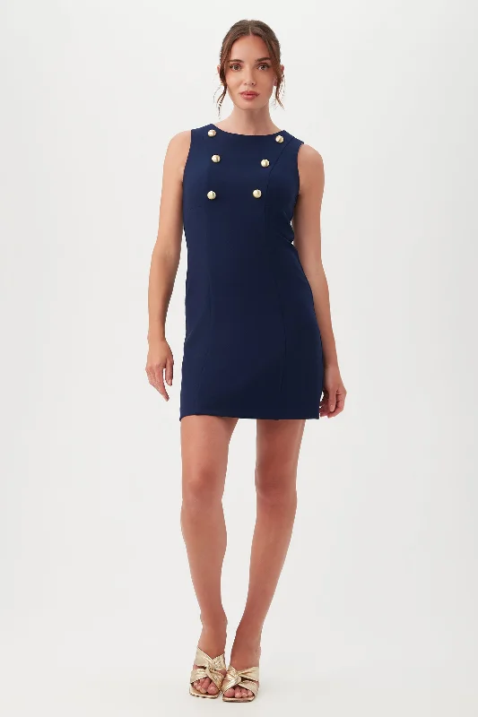 Mini dresses with polka dot patternsBoat House Dress