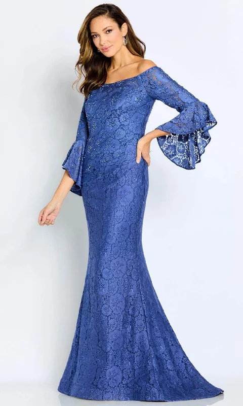 Tea - length wedding guest dresses with polka dot patternsCameron Blake CB103 - Laced Bodice Formal Mother of the Bride Gown Tea - length wedding guest dresses with polka dot patternsCameron Blake CB103 - Laced Bodice Formal Mother of the Bride Gown