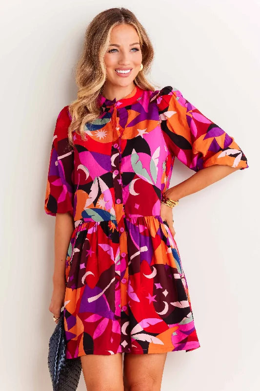 Mini dresses with wrap - around stylesColleen Dress