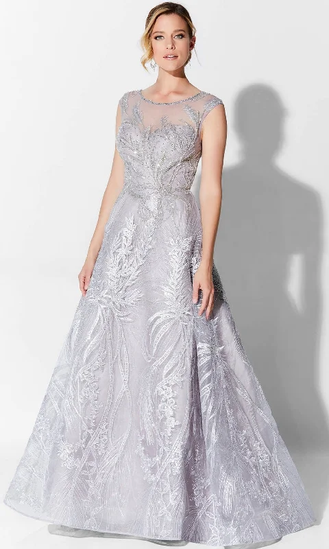 Ivonne D 122D61 - Embroidered Tulle Evening Gown