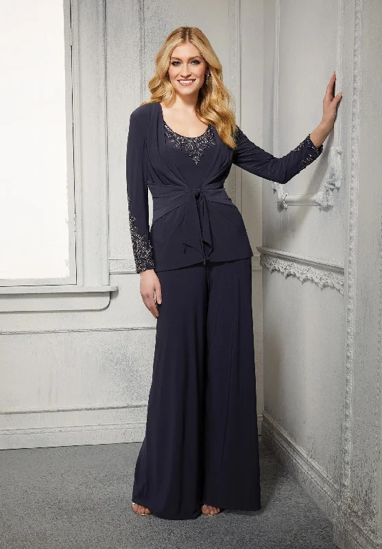 Wedding guest dresses with abstract prints and long trainsMGNY Madeline Gardner New York 72427 Long Formal Pantsuit Wedding guest dresses with abstract prints and long trainsMGNY Madeline Gardner New York 72427 Long Formal Pantsuit
