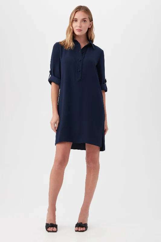 Mini dresses with puff sleeves for a vintage lookPortrait Shirt Dress