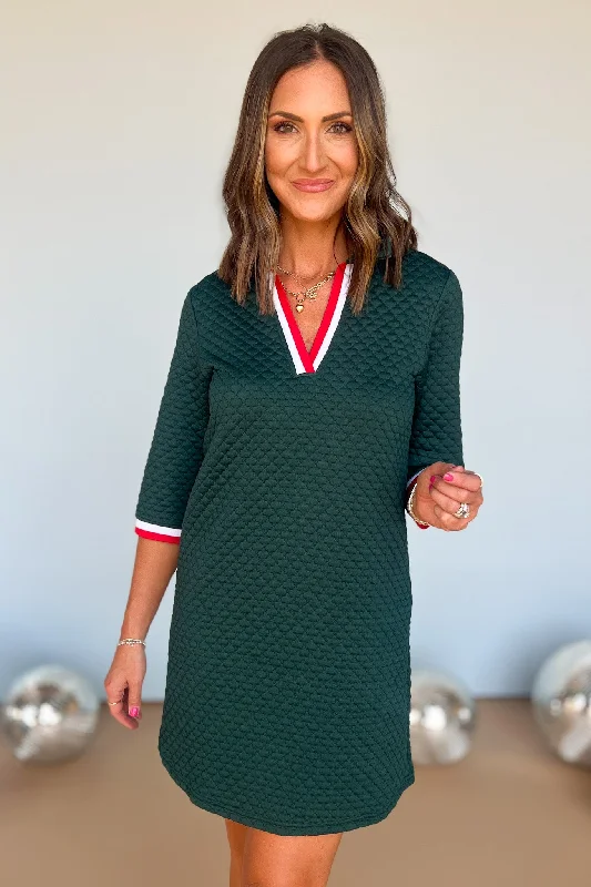 Mini dresses with empire waists for a flattering fitSage Quilted Contrast Band Detail Collared Shift Dress Mini dresses with empire waists for a flattering fitSage Quilted Contrast Band Detail Collared Shift Dress