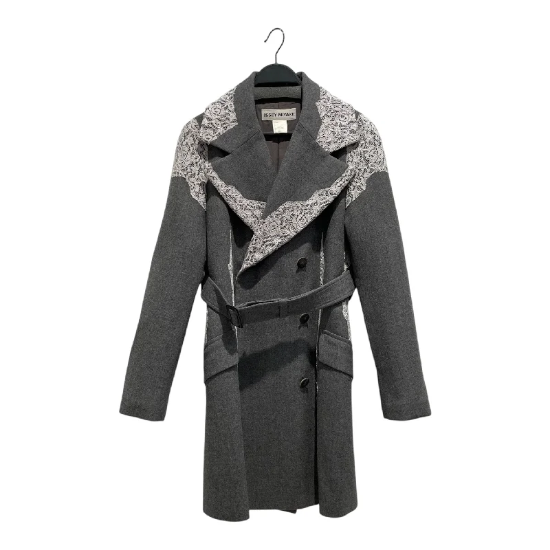 Women's waterproof parka coats with multiple pockets for practicalityISSEY MIYAKE/Trench Coat/3/Cotton/GRY/FW05 Trench Coat Women's waterproof parka coats with multiple pockets for practicalityISSEY MIYAKE/Trench Coat/3/Cotton/GRY/FW05 Trench Coat