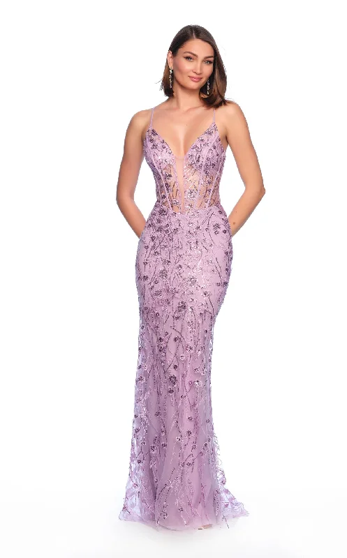 Prom dresses with tiered ruffled sleeves and satin skirts for a feminine and voluminous lookDave and Johnny 11838 Dress Prom dresses with tiered ruffled sleeves and satin skirts for a feminine and voluminous lookDave and Johnny 11838 Dress