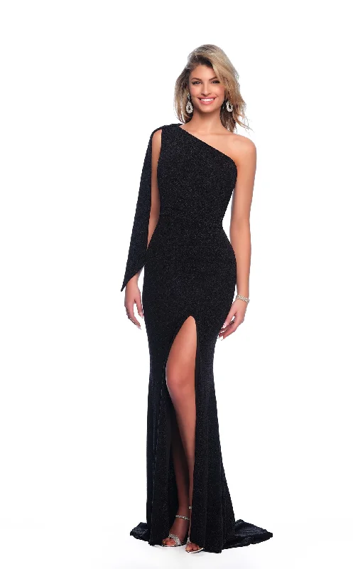 Prom dresses with one - shoulder designs and feather accents for a bold statementDave and Johnny 11851 Dress Prom dresses with one - shoulder designs and feather accents for a bold statementDave and Johnny 11851 Dress
