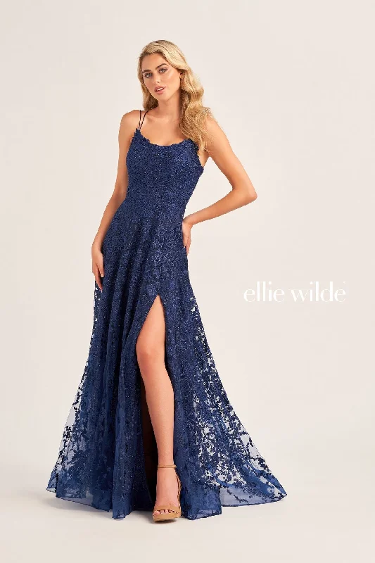 Backless Women Dress for a Sexy and Alluring Look at Evening EventsEllie Wilde EW35222 Long Formal Glitter Slit Prom Dress Backless Women Dress for a Sexy and Alluring Look at Evening EventsEllie Wilde EW35222 Long Formal Glitter Slit Prom Dress