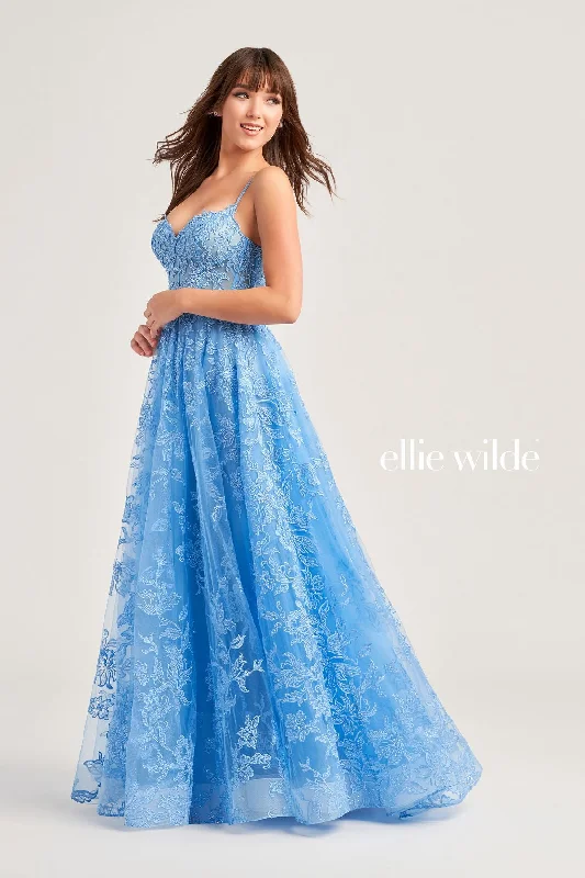 Maxi Women Dress with Floral Print for a Bohemian VibeEllie Wilde EW35226 Long Formal A Line Pocket Prom Dress Maxi Women Dress with Floral Print for a Bohemian VibeEllie Wilde EW35226 Long Formal A Line Pocket Prom Dress