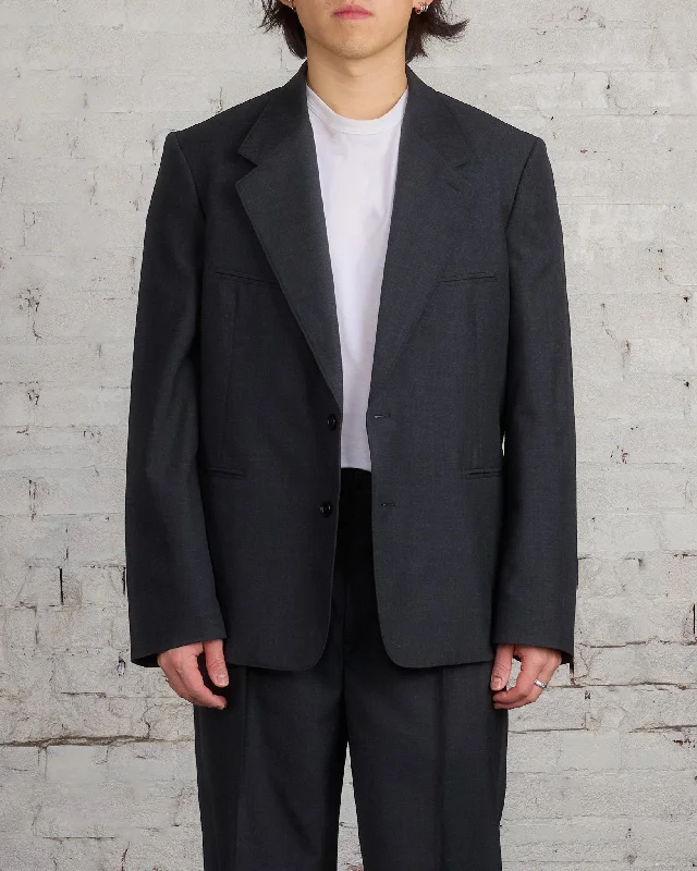 Water - resistant women's trench coats with adjustable cuffs for rainy daysLemaire Tailored SB Blazer Tropical Wool Jacket Caviar Water - resistant women's trench coats with adjustable cuffs for rainy daysLemaire Tailored SB Blazer Tropical Wool Jacket Caviar