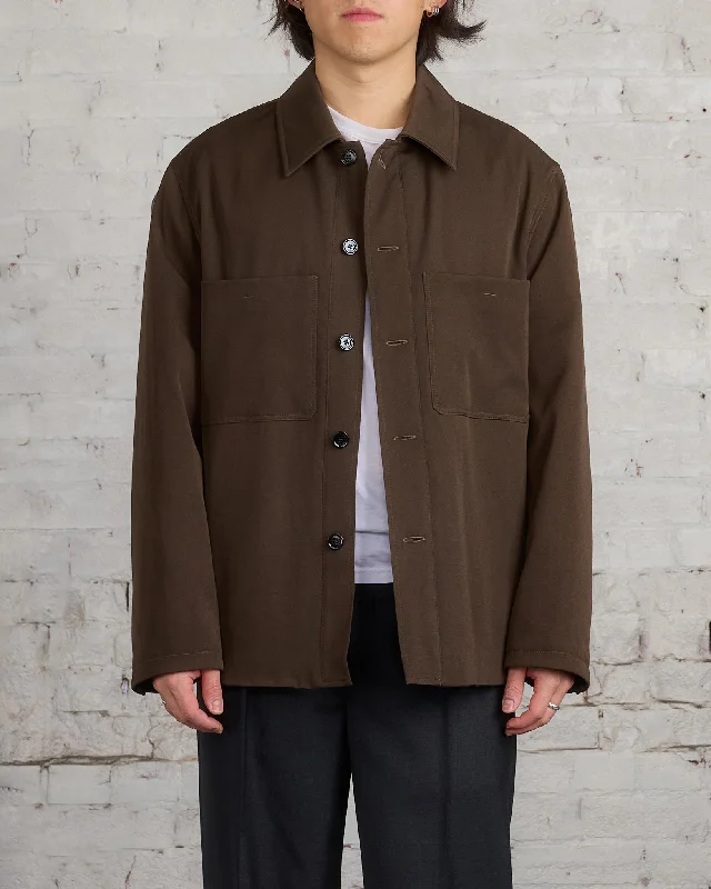 Petite women's wool blend coats with a tailored fit for a flattering silhouetteLemaire Wadded Facing Blouson Jacket Kobicha Brown Petite women's wool blend coats with a tailored fit for a flattering silhouetteLemaire Wadded Facing Blouson Jacket Kobicha Brown