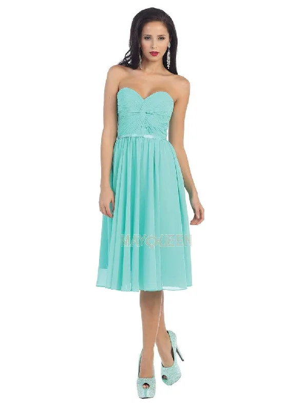 Prom dresses with illusion necklines and crystal embellishments for a formal affairMay Queen - MQ1161 Strapless Sweetheart Neckline Twisted Front Dress Prom dresses with illusion necklines and crystal embellishments for a formal affairMay Queen - MQ1161 Strapless Sweetheart Neckline Twisted Front Dress