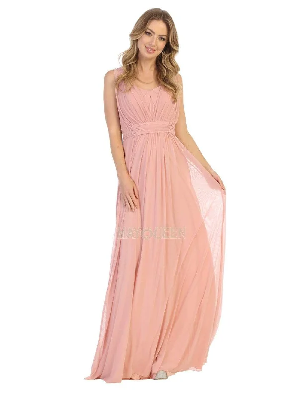 Mermaid - cut formal dresses in satin for a glamorous prom nightMay Queen - MQ1746 Ruched Asymmetric Sheath Dress Mermaid - cut formal dresses in satin for a glamorous prom nightMay Queen - MQ1746 Ruched Asymmetric Sheath Dress