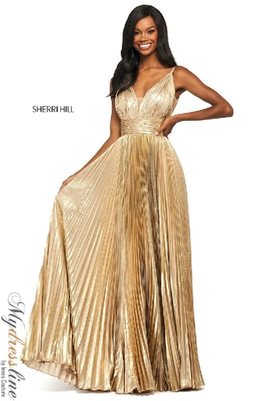Prom dresses with lace - trimmed hems and off - the - shoulder necklines for a delicate lookSherri Hill 53737 Prom dresses with lace - trimmed hems and off - the - shoulder necklines for a delicate lookSherri Hill 53737