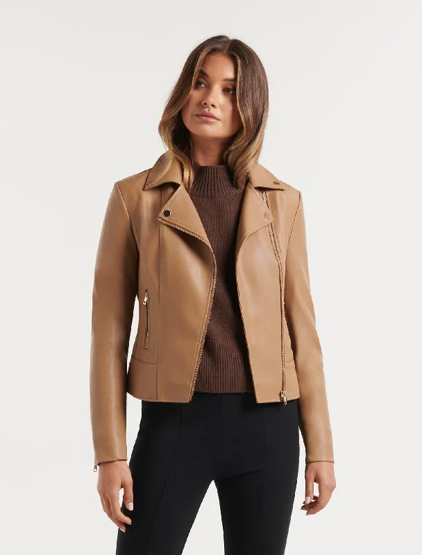 Women's faux fur coats in bright colors for a bold fashion statementSkye PU Biker Jacket Women's faux fur coats in bright colors for a bold fashion statementSkye PU Biker Jacket