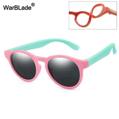 Pink Blue Frame Black Lense