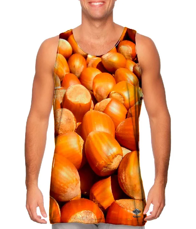 Women's Button - Down Tank Tops in Striped PatternsHoliday Hazelnuts